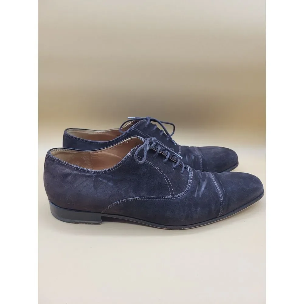 Sutor Mantellassi Dark Brown‎ Suede Shoes - Cap Toe Lace up Size 9 Mens